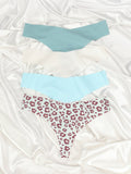 4PCS Sexly Lingerie Multi Color Seamless Thongs Set Sai Feel