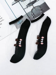 5 Pairs Fshion The pet dog translucent socks Sai Feel