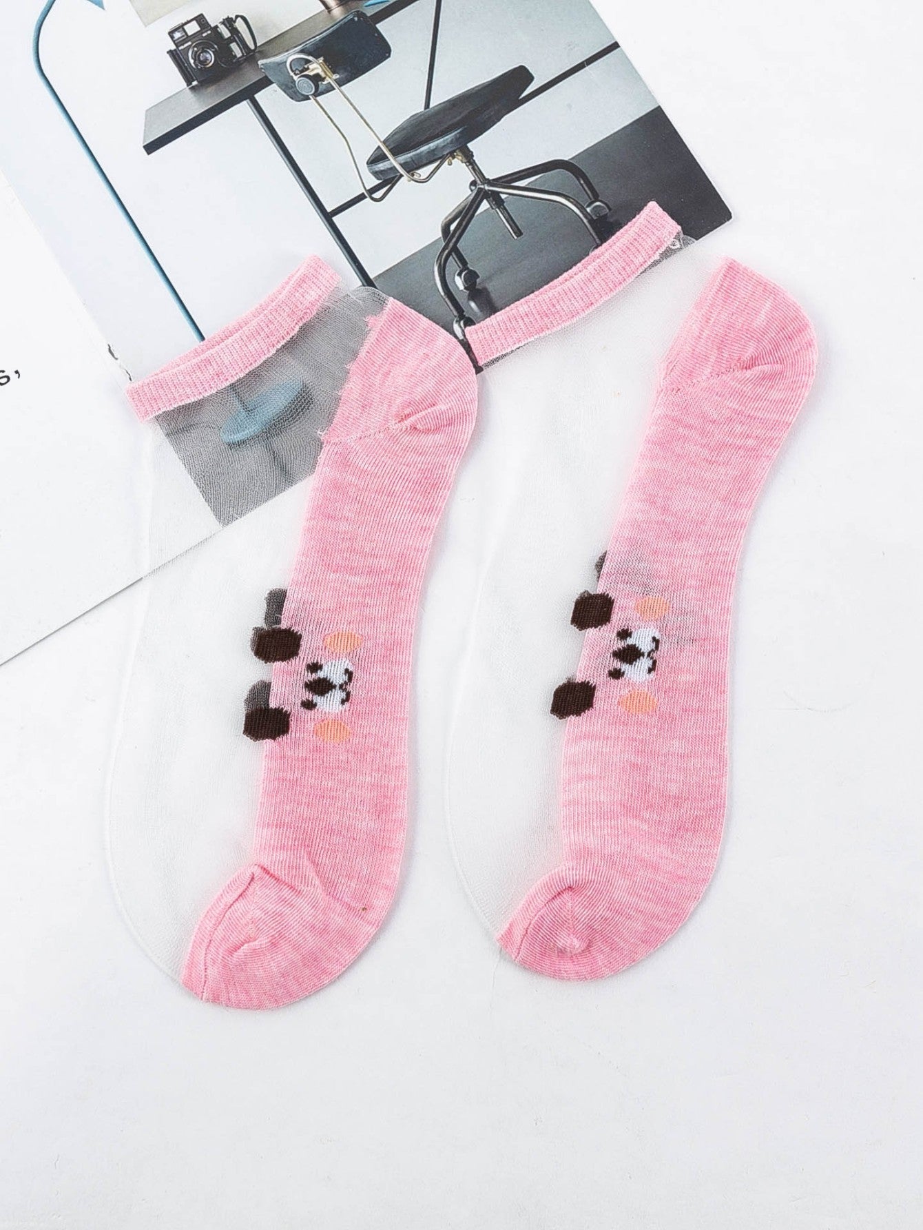 5 Pairs Fshion The pet dog translucent socks Sai Feel