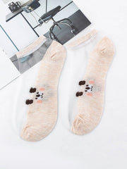 5 Pairs Fshion The pet dog translucent socks Sai Feel