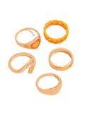 5pcs Color Expoy Love Ring Set Sai Feel