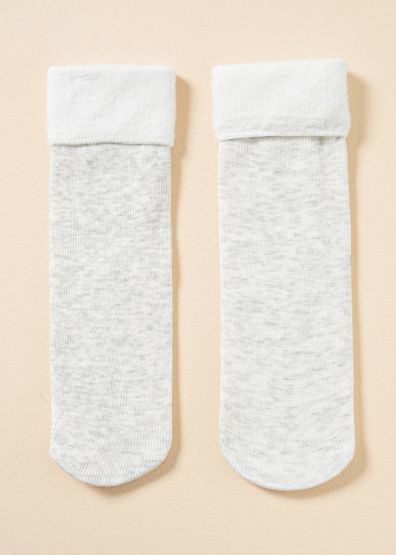 6 Pairs Plush Inside Socks Sai Feel