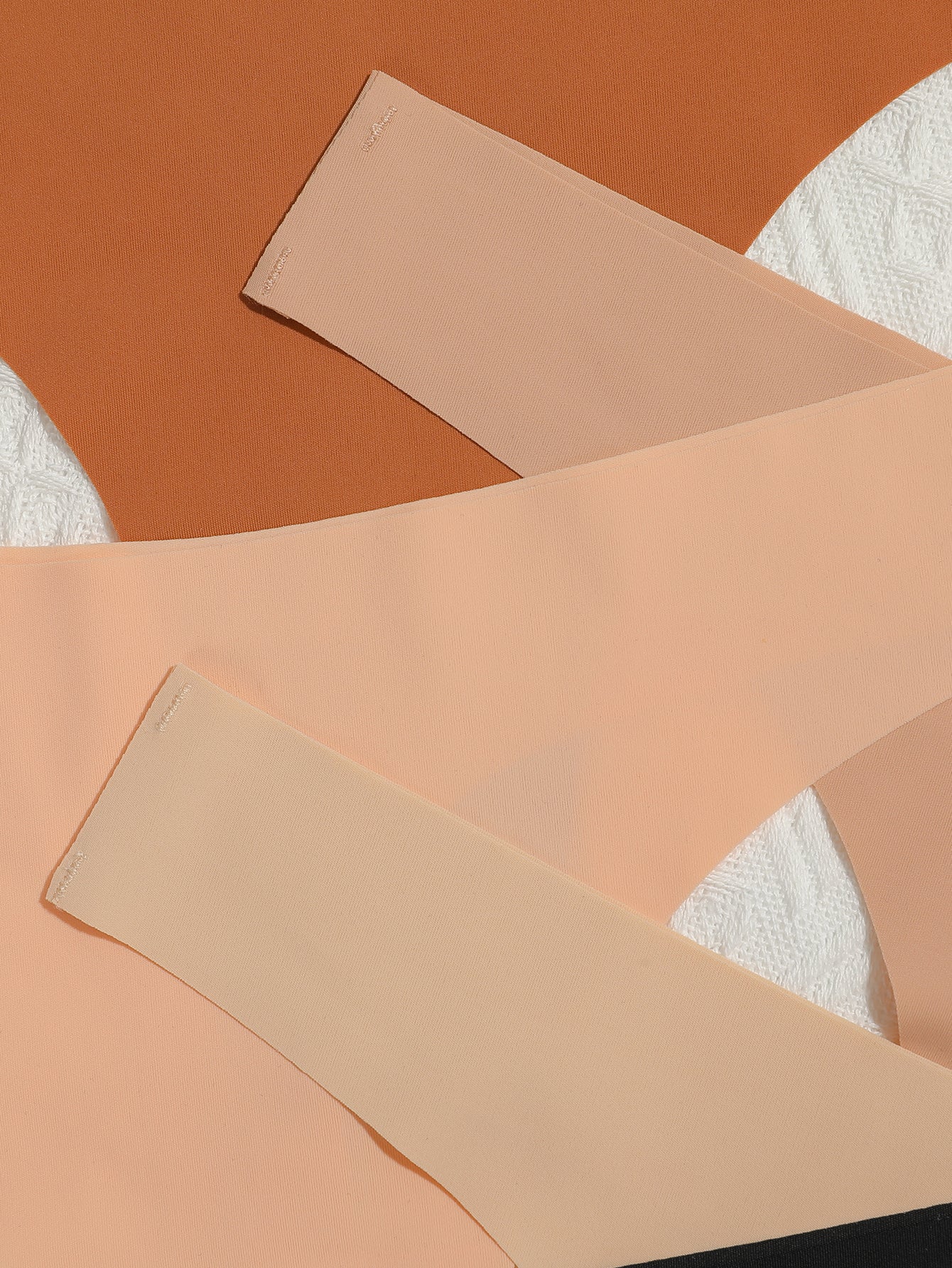 7PCS Daily Wear Earth Tone Color Silky Seamless Thongs Set Underwear Sai Feel