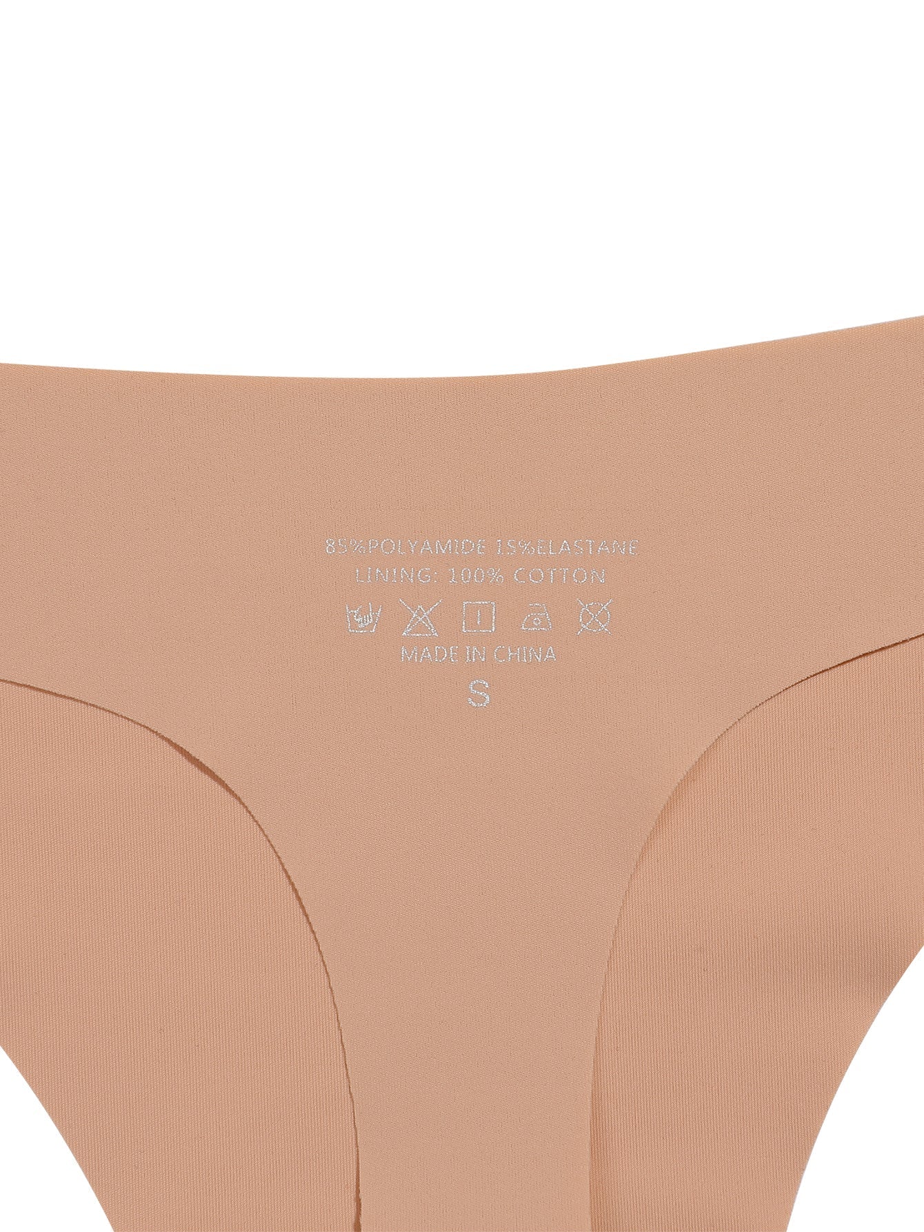 7PCS Daily Wear Earth Tone Color Silky Seamless Thongs Set Underwear Sai Feel