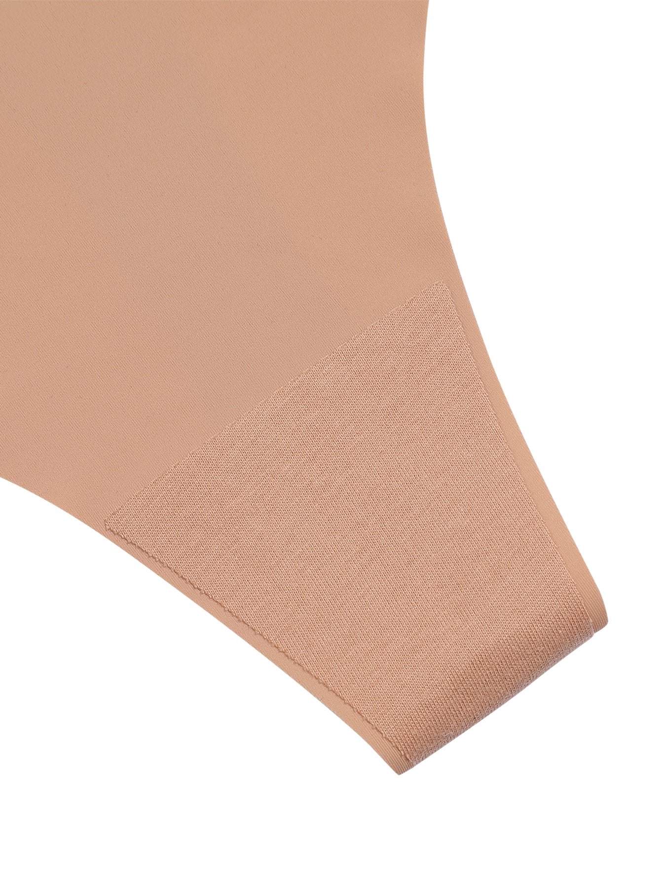 7PCS Daily Wear Earth Tone Color Silky Seamless Thongs Set Underwear Sai Feel