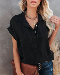 Alexa Collared Button Down Top