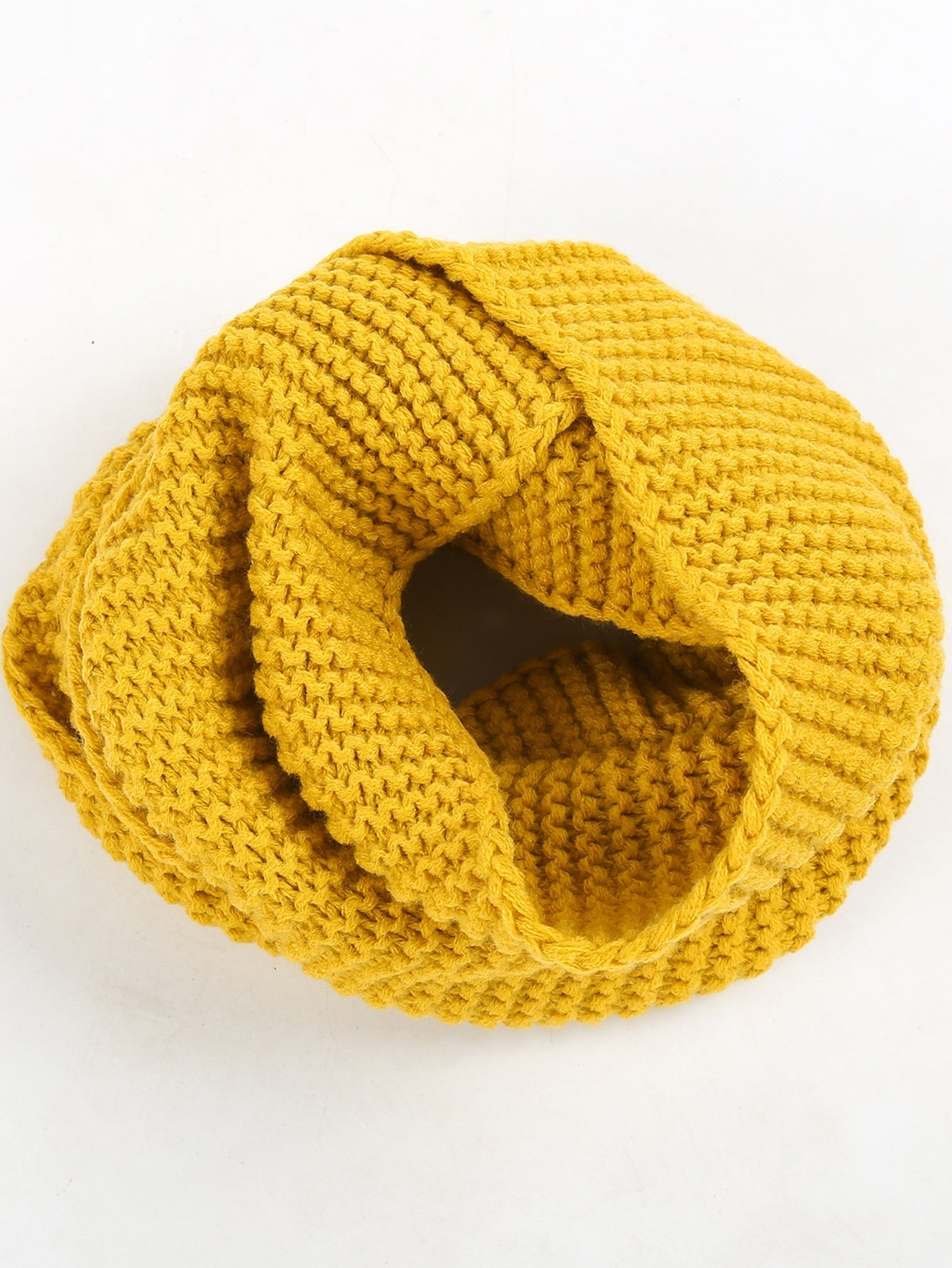 Acrylic Knit Ring Scarf Sai Feel