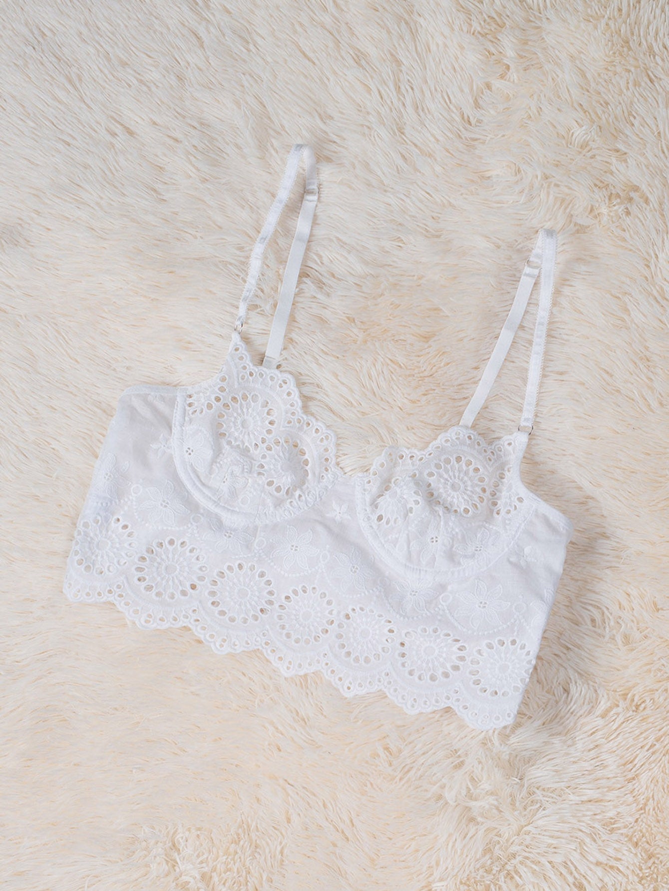 Adjustable Hollow Out Lace Bralette Sai Feel