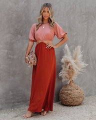 Aguilar Colorblock Cutout Maxi Dress - FINAL SALE