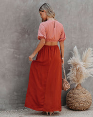 Aguilar Colorblock Cutout Maxi Dress - FINAL SALE