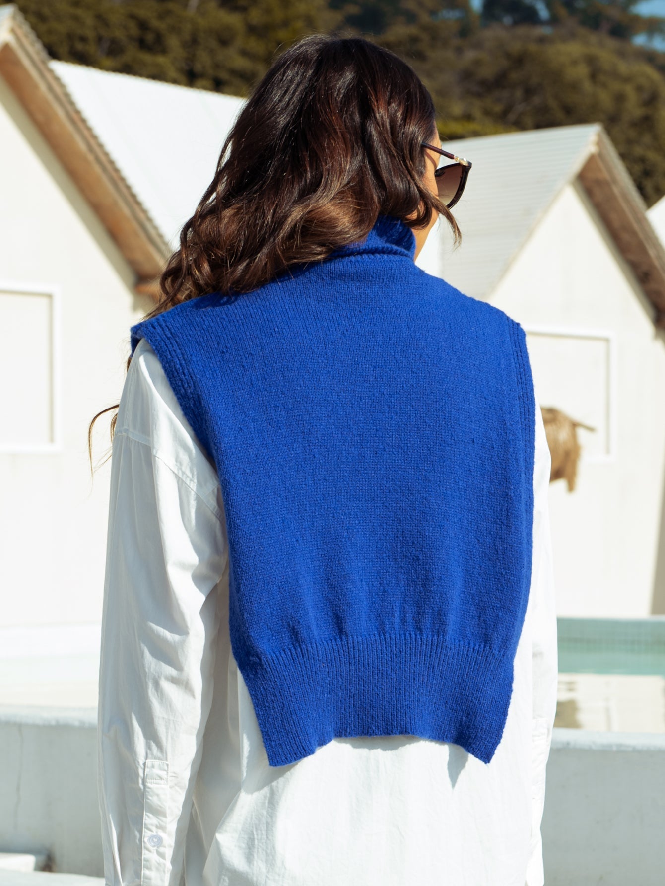 Airy Turtleneck Sleeve Shrug Sai Feel