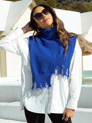 Airy Turtleneck Sleeve Shrug Sai Feel