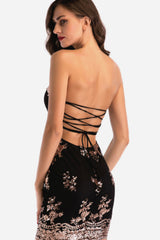 Backless Sequins Mini Dress Sai Feel