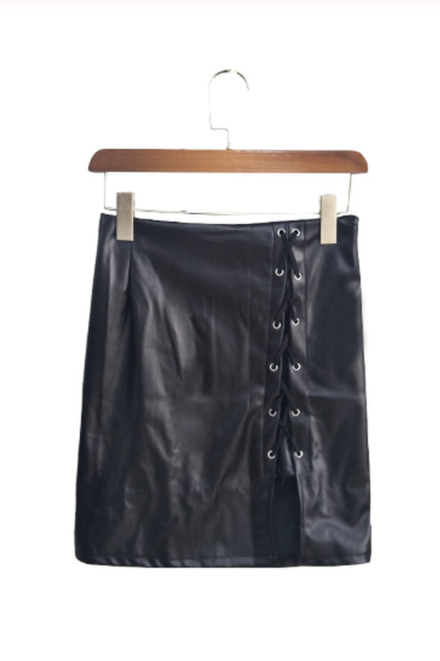 Bandage Black Plus Size Skirt Sai Feel