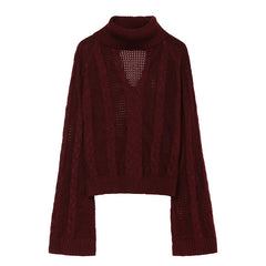 Basic Knit Long Sleeve V Sweater Sai Feel