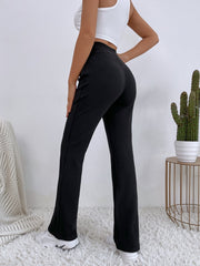 Basic Stretched Straight Leg Pants Sai Feel