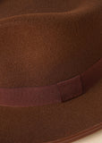 Belt Decor Trimmed Fedora Hat Sai Feel