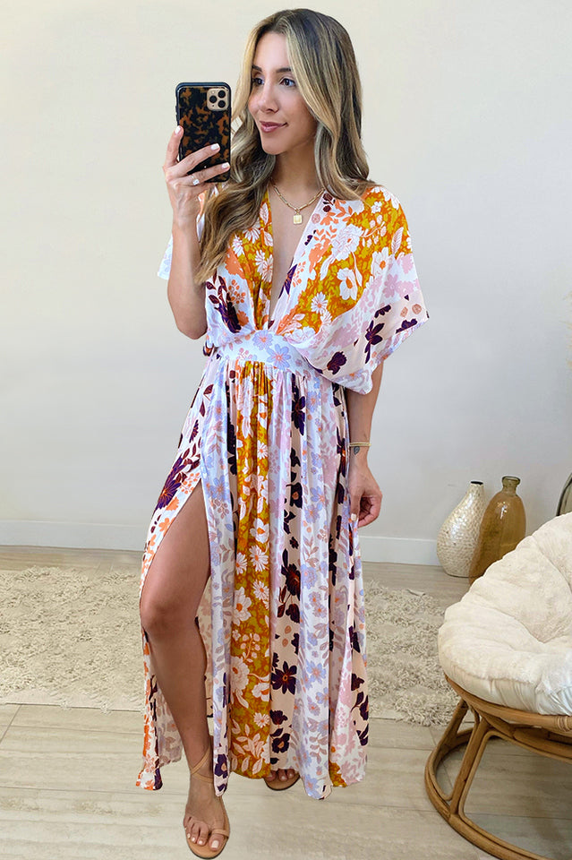 Bohemian Floral Dress Sai Feel