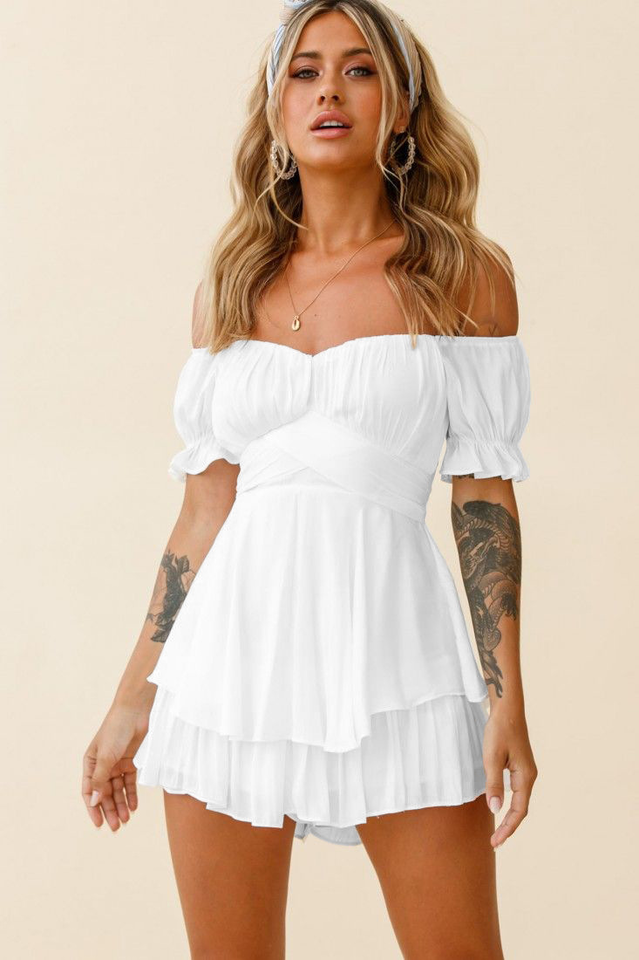 Boho Off Shoulder Romper Sai Feel