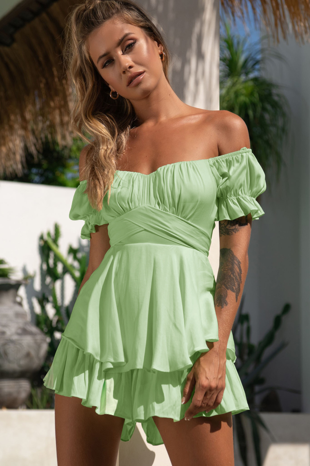 Boho Off Shoulder Romper Sai Feel