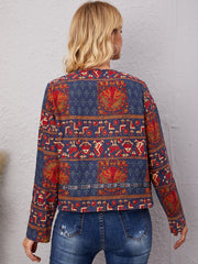 Boho Style Open Front Crop Coat Sai Feel