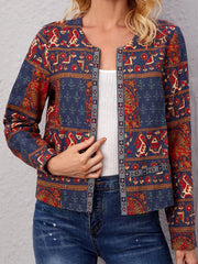 Boho Style Open Front Crop Coat Sai Feel