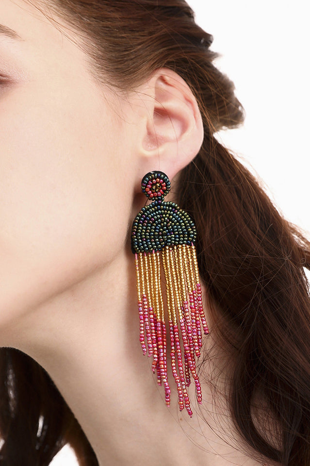 Boho Waterfall Drop Earrings Sai Feel