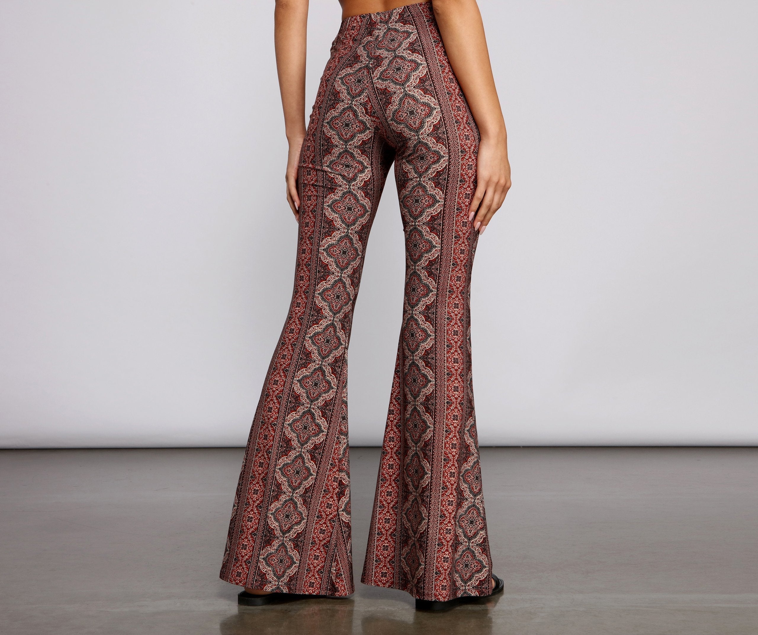 Bold Boho Vibes Flared Pants Sai Feel