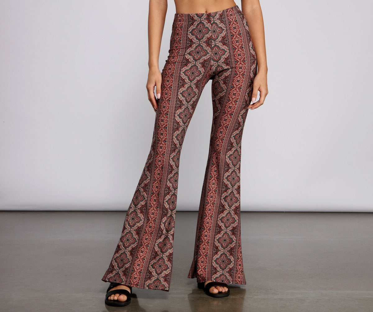 Bold Boho Vibes Flared Pants Sai Feel