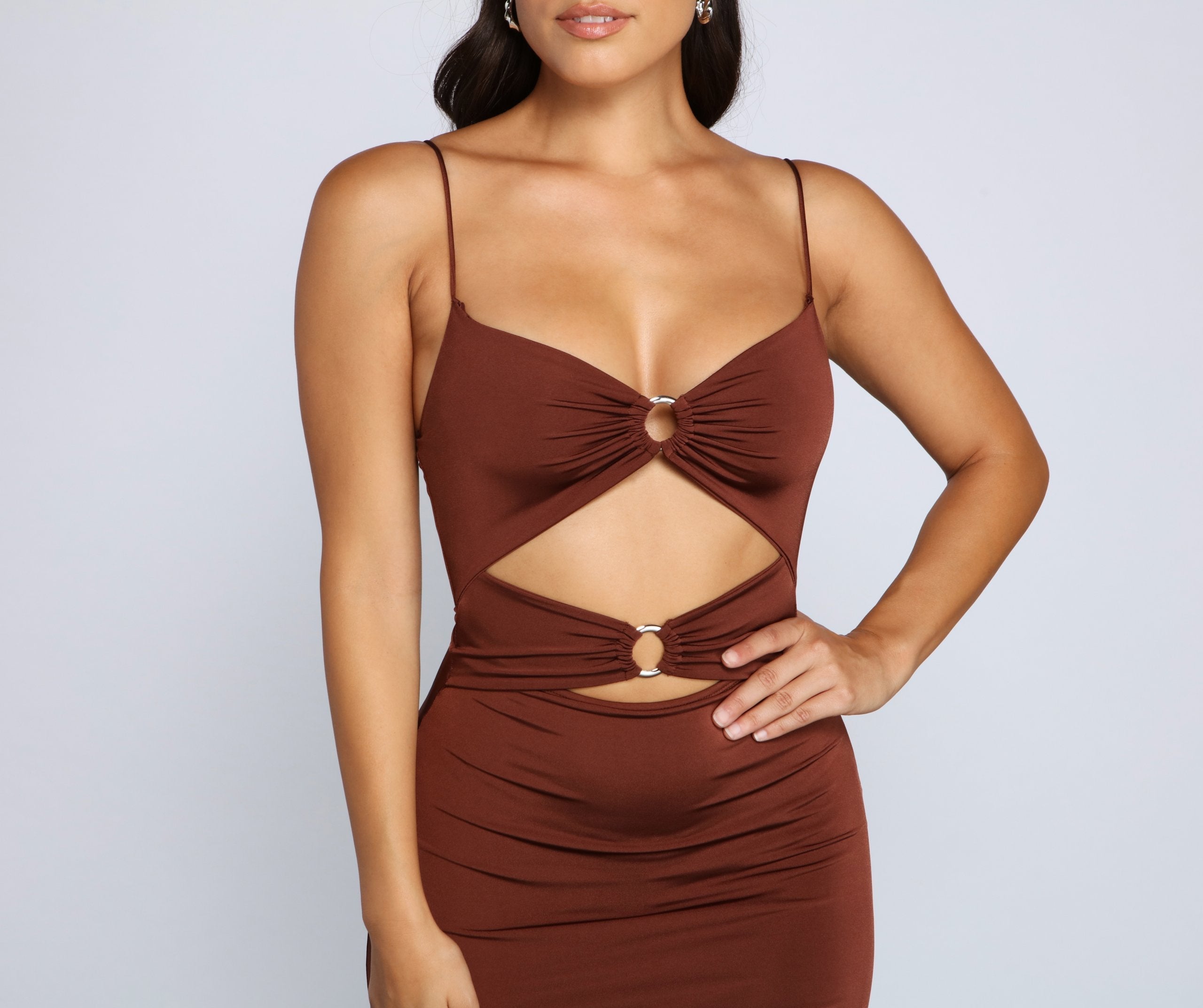 Bold Stunner Cutout Mini Dress Sai Feel