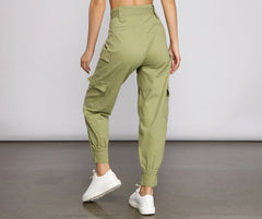 Boldly Belted Cargo Joggers Sai Feel