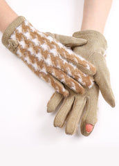 Bow Decor Touch Screen Gloves Sai Feel