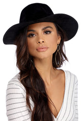 Braided Faux Suede Panama Hat Sai Feel