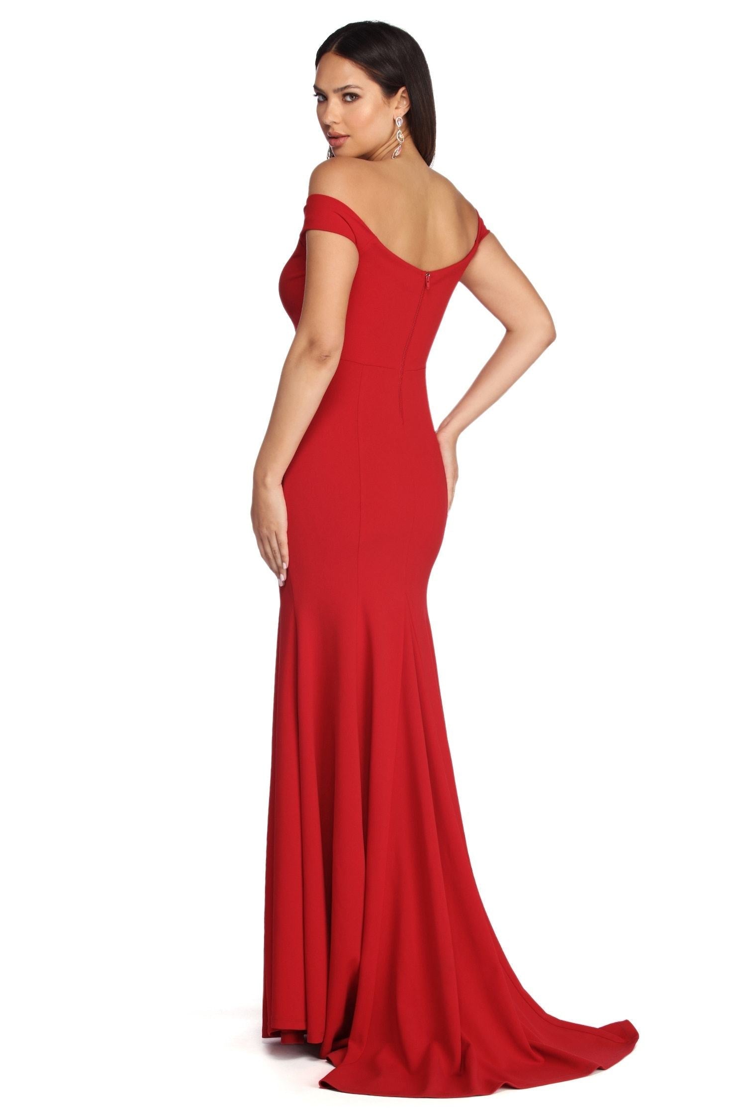 Briar Formal Off The Shoulder Dress Sai Feel