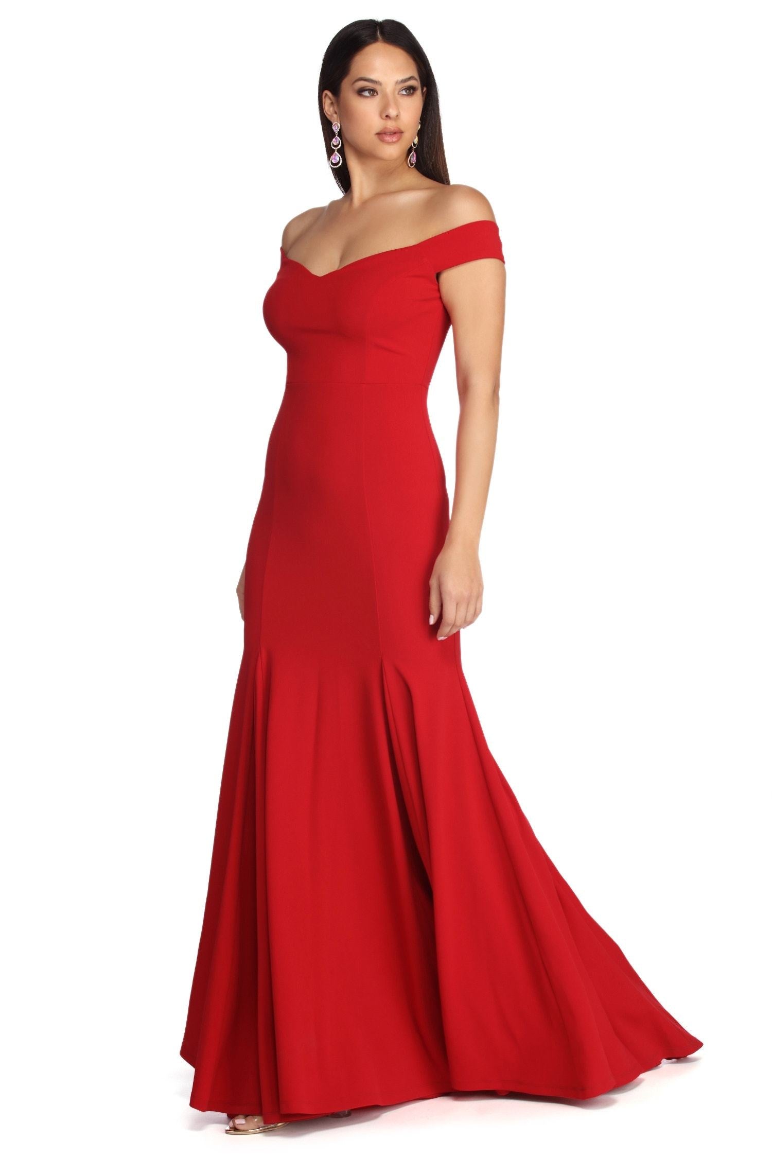 Briar Formal Off The Shoulder Dress Sai Feel