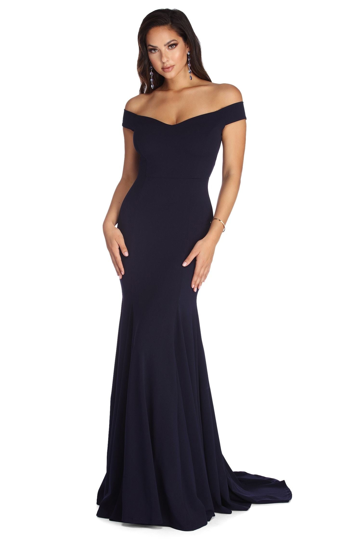 Briar Formal Off The Shoulder Dress Sai Feel