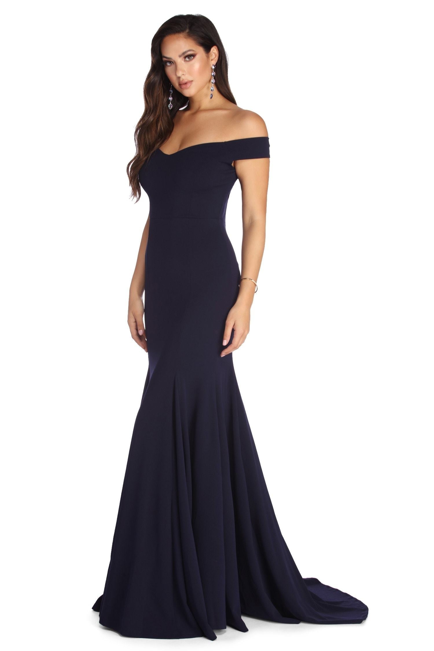 Briar Formal Off The Shoulder Dress Sai Feel