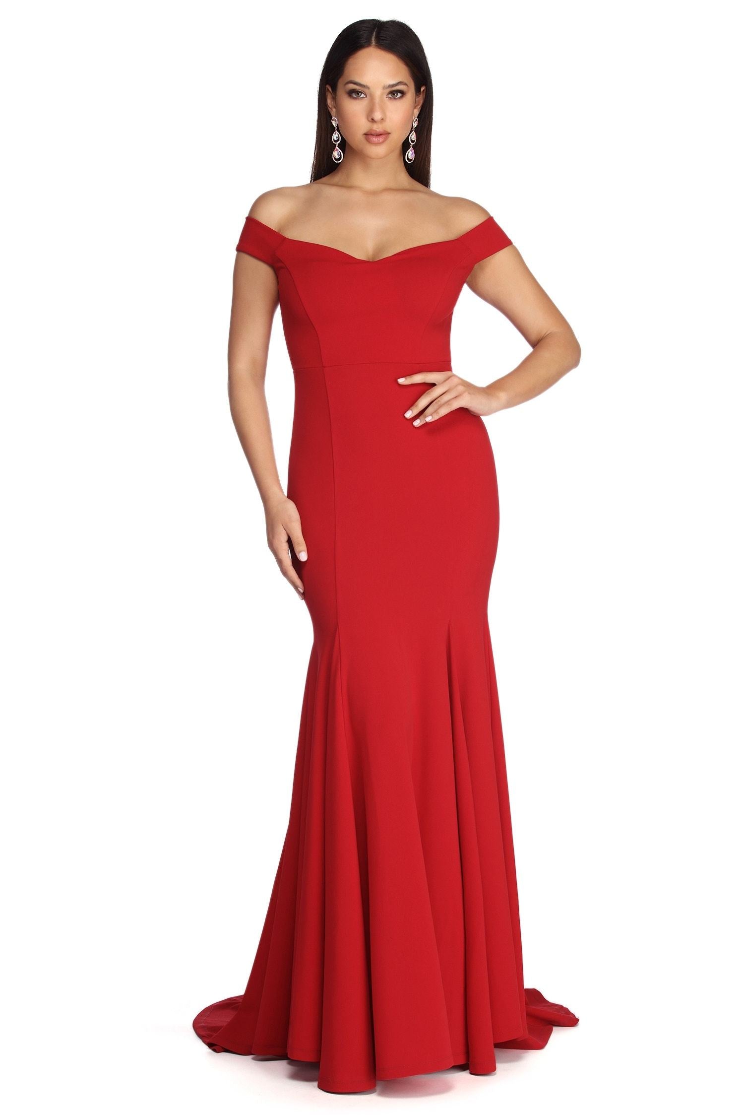 Briar Formal Off The Shoulder Dress Sai Feel