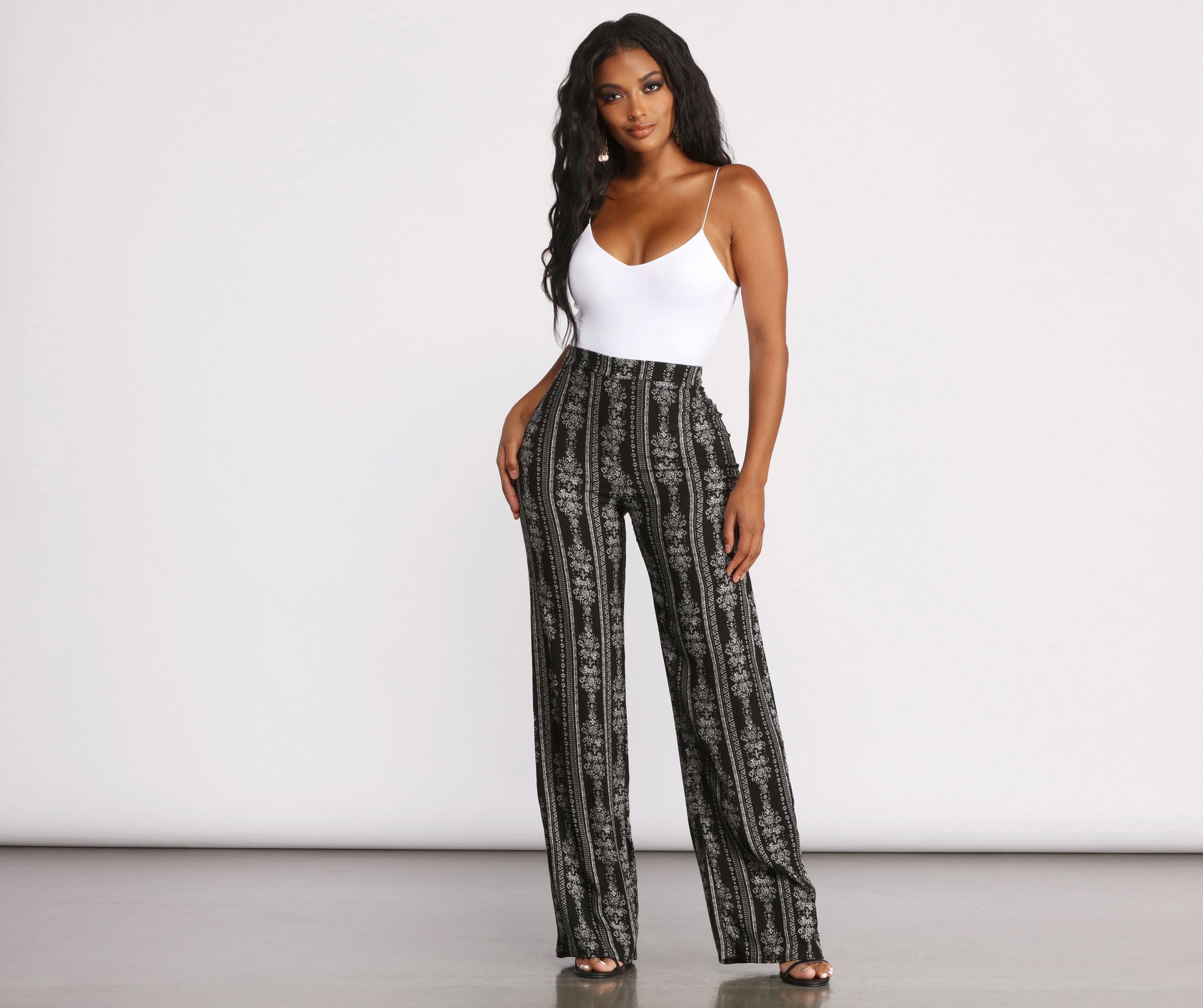 Bring On The Boho Vibes Printed Pants Sai Feel