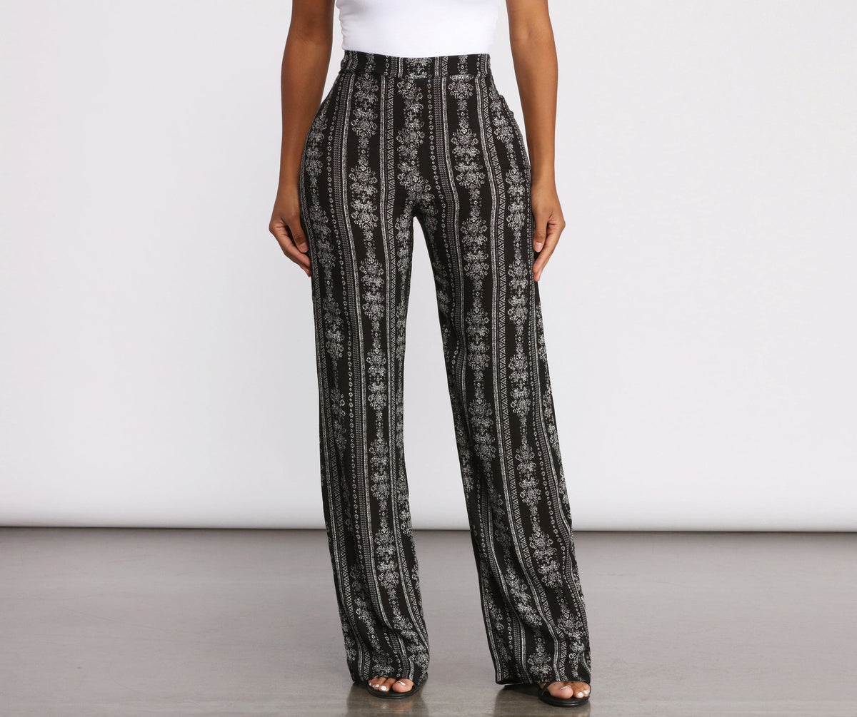 Bring On The Boho Vibes Printed Pants Sai Feel