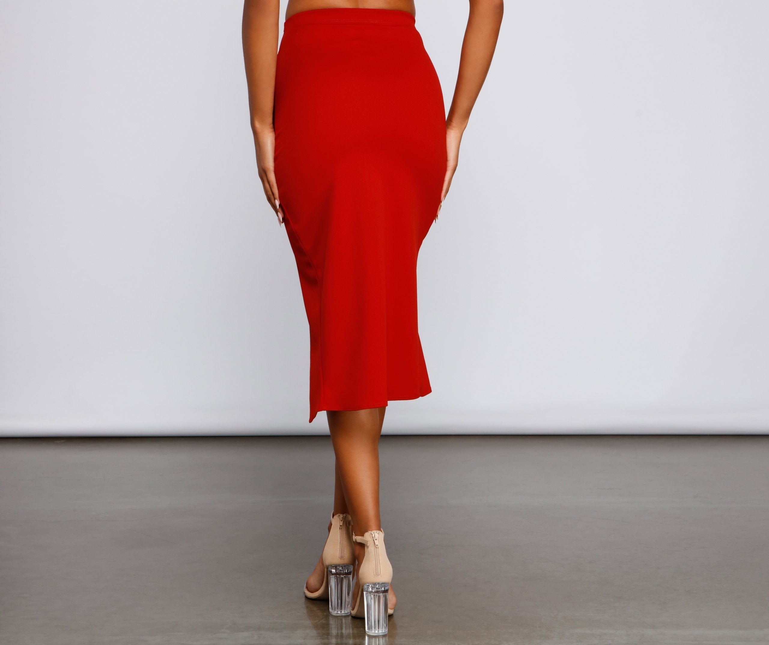 Bring That Ruffle Asymmetrical Midi Skirt Sai Feel