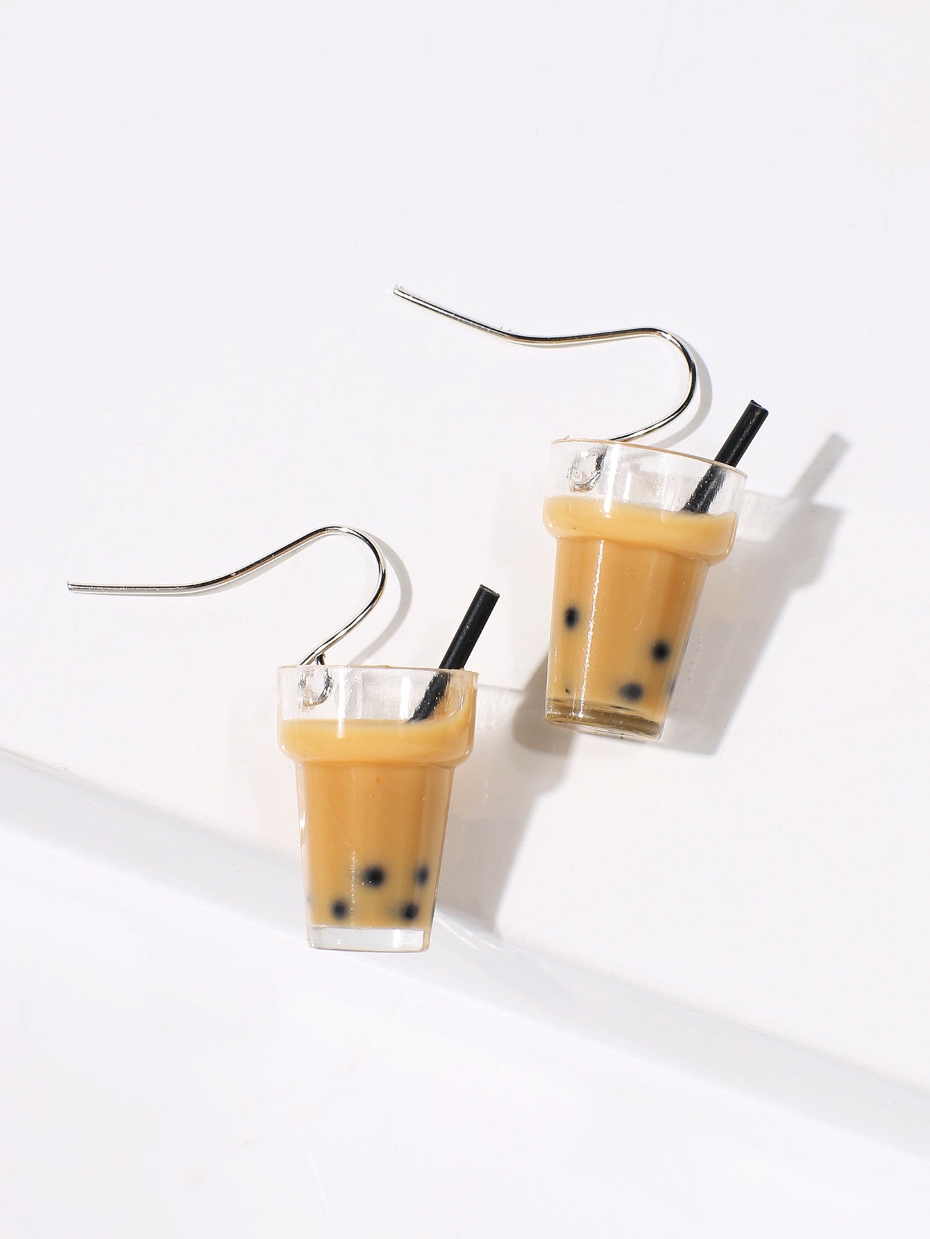 Brown Milky Tea Earrings Sai Feel