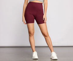 Brushed Knit Biker Shorts Sai Feel