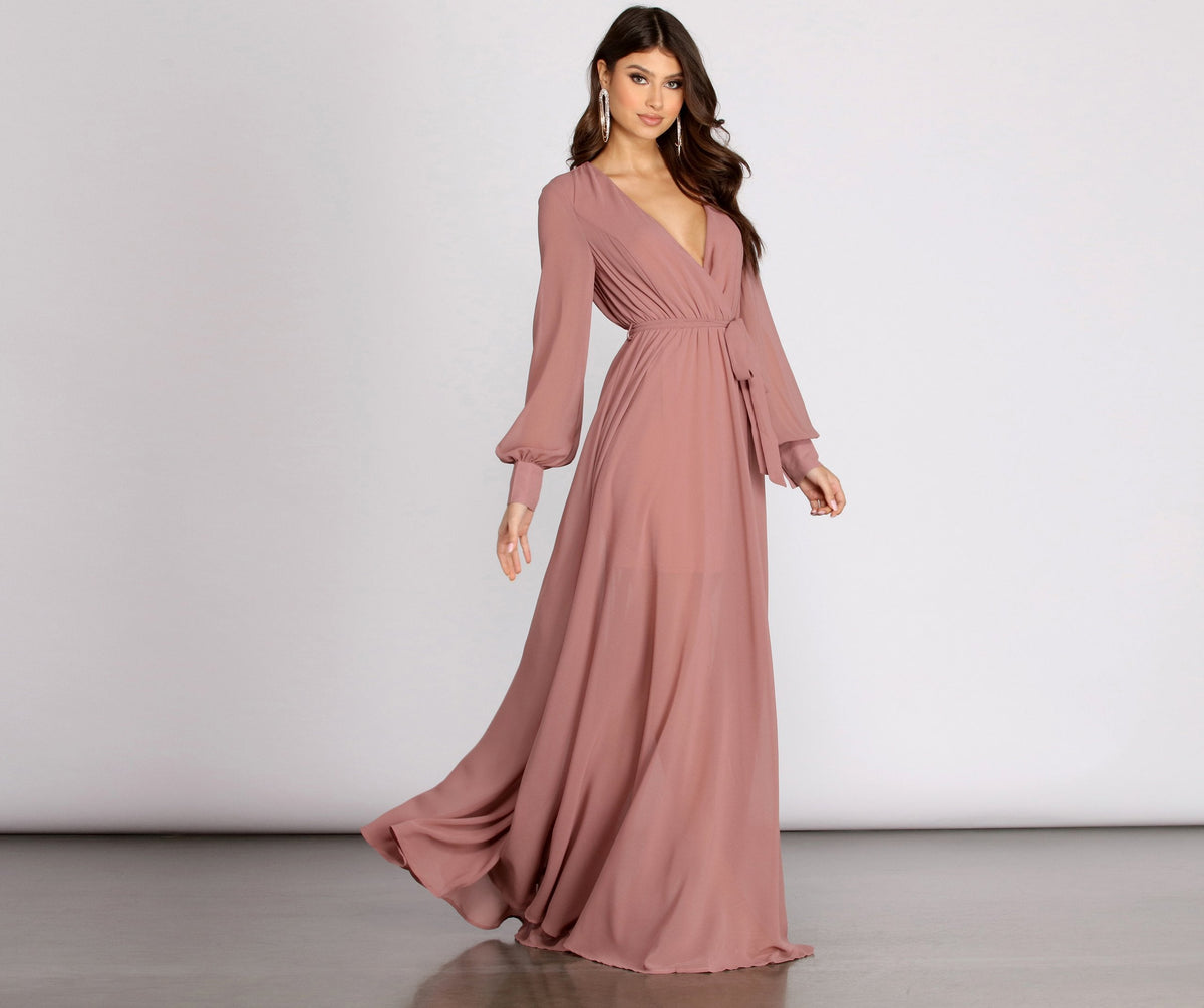 Bryn Chiffon A-Line Formal Dress Sai Feel