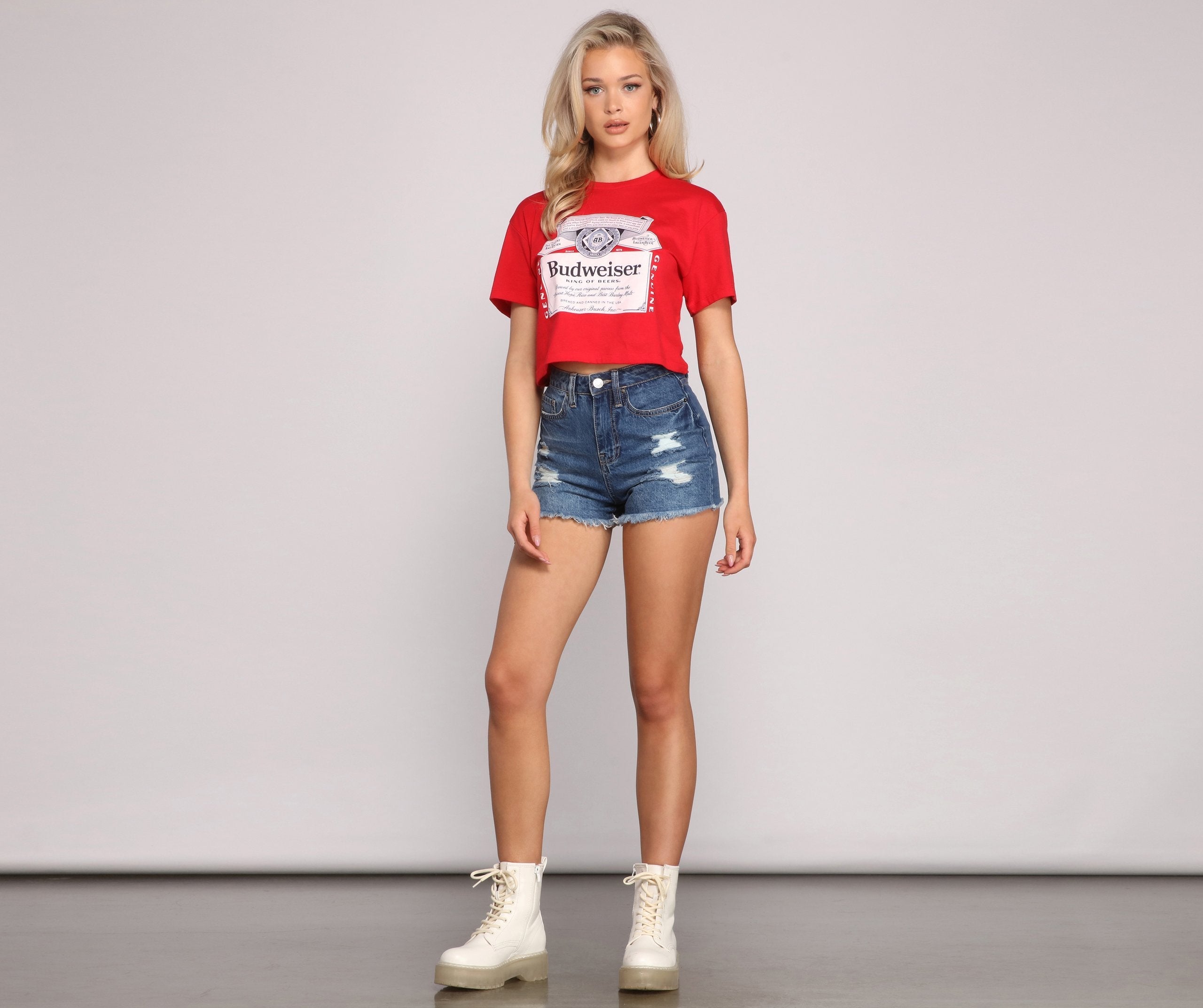 Budweiser Graphic Crop Top Sai Feel