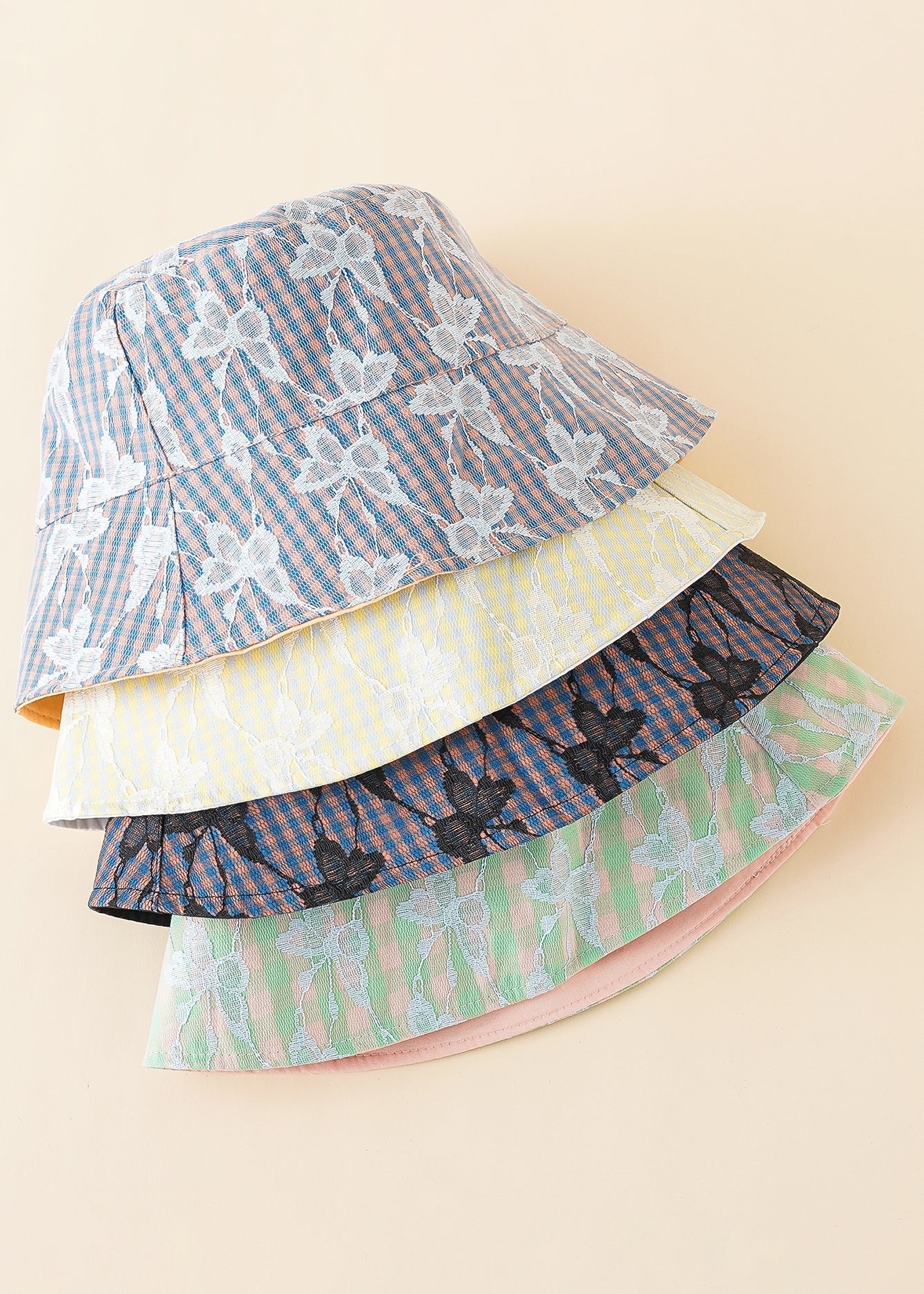 Butterfly Applique Bucket Hat Sai Feel