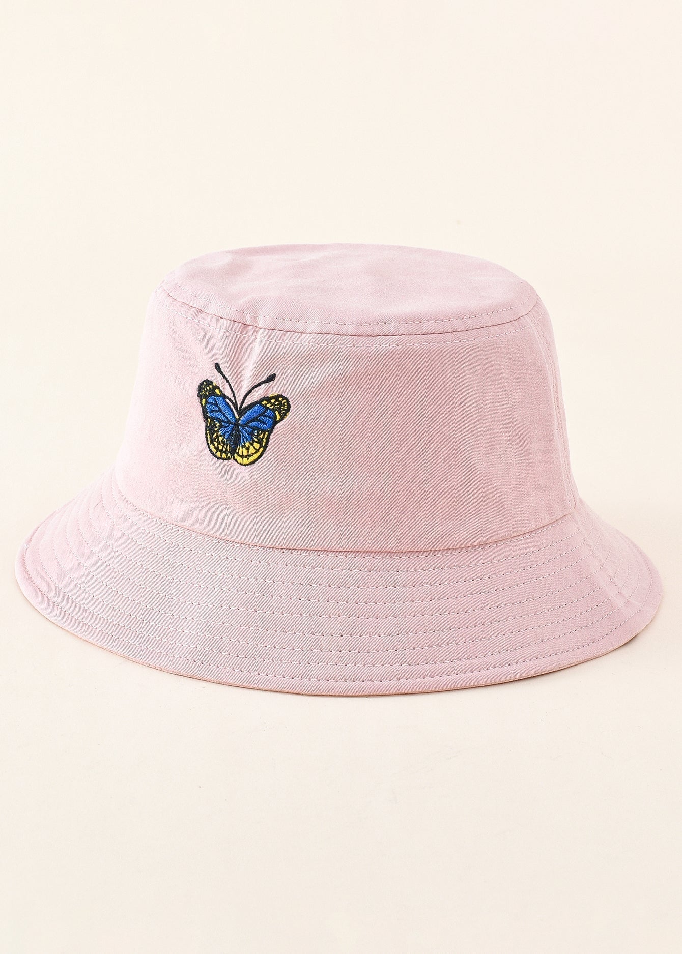 Butterfly Decor Solid Bucket Hat Sai Feel