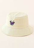 Butterfly Decor Solid Bucket Hat Sai Feel