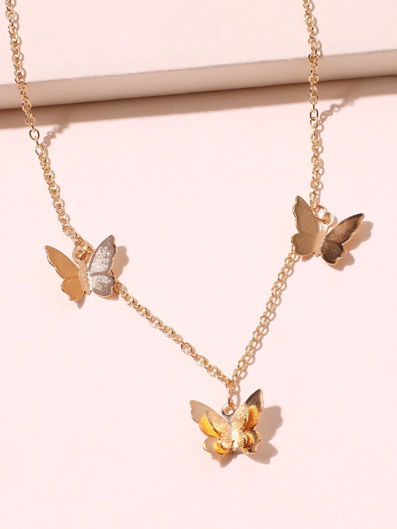 Butterfly Pendant Necklace Sai Feel