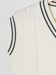 Cable Knit Sweater Vest Sai Feel